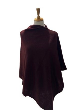Cashmere poncho — flat-lay or styled shot